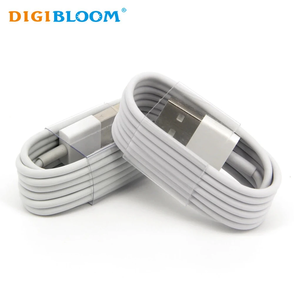 

1M Cable For iphone USB Data Cable Original Strong Cell Phone USB Charging Cable for iphone 5 6 7 8 XS MFI, White