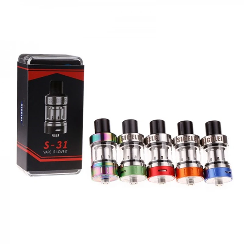 
Original Sigelei electronic cigarette for Sigelei S 31 Atomizer vape 5 colors Tank 510 atomizer 