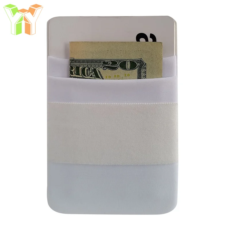 Wholesale 3m Fabric Smart Wallet Sticky Card Holder For Cell Phone