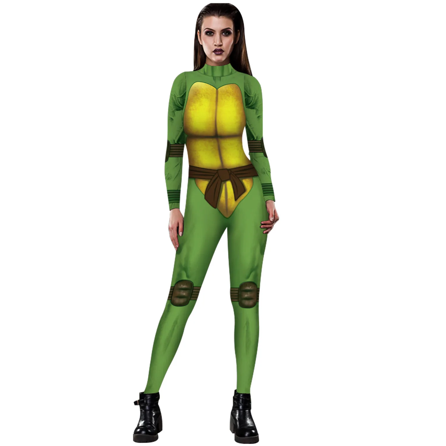 2019 Hot Style Amazing Woman Digital Print Slim Suit Jumpsuit Superhero Pol...