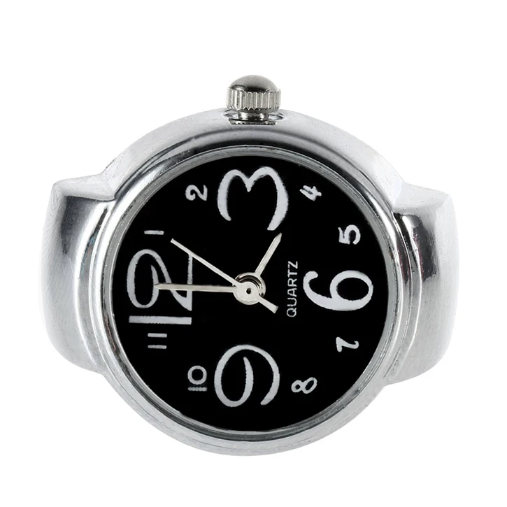 Antique Finger Ring Watch Creative Fashion Steel Round Elastic Quartz
