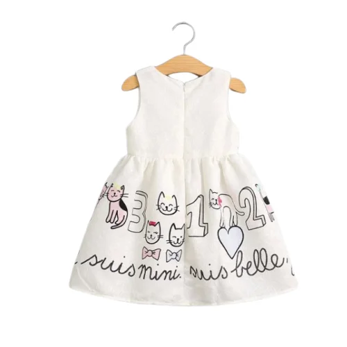 

Girls Cartoon Dress summer vest dress sleeveless Gril Clothes