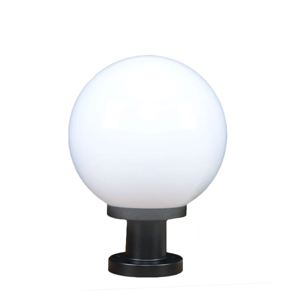 Factory price 250mm plastic outdoor light globe gate light outdoor pillar light