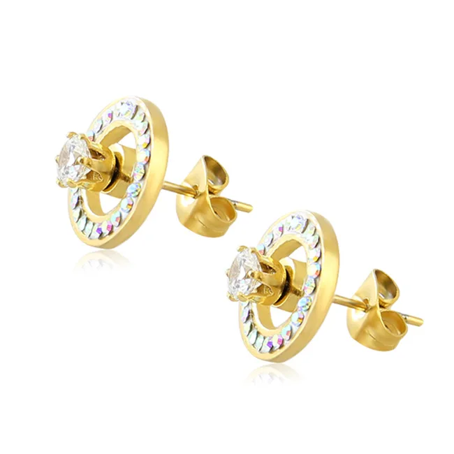 

Crystal Main Stone Ear Ring Piercing Body Jewelry, As picture