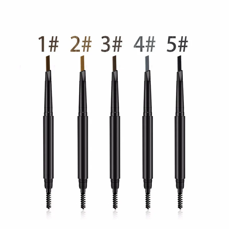 

High quality 5 colors eyebrow pencil private label double head eyebrow pencil