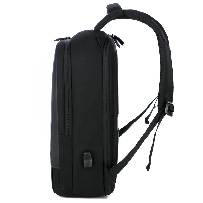 
2019 cheap wholesale trendy European style 600D polyester backpack leisure travel backpack bag with USB 