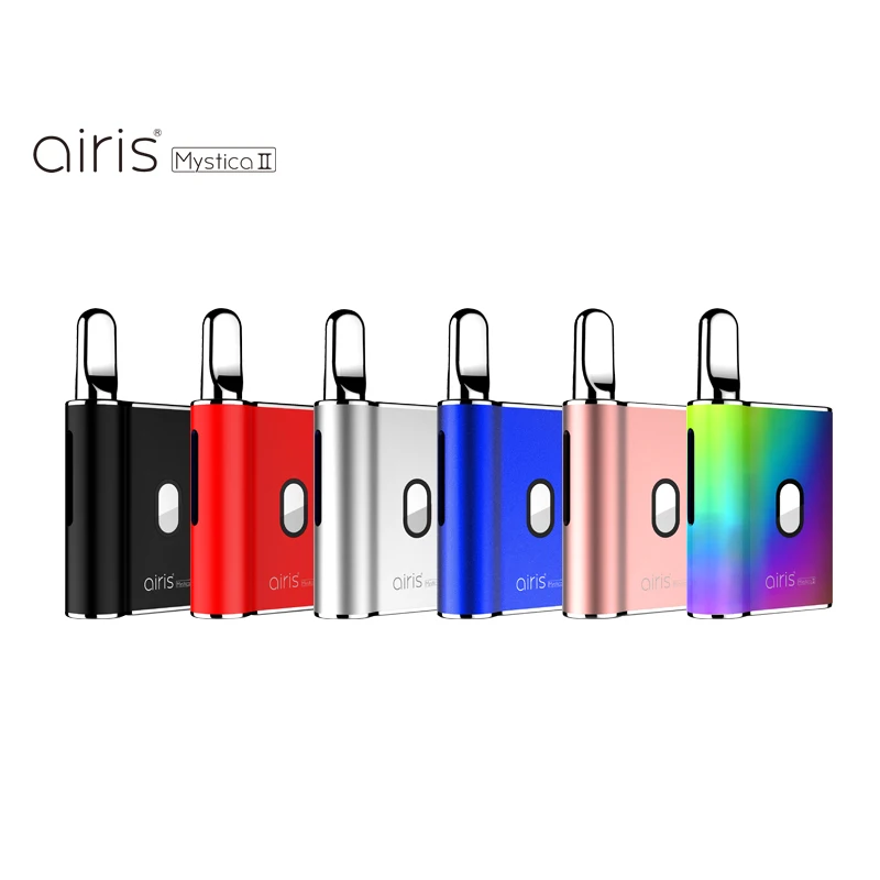 

2019 newest hot 100% Original 450mah rainbow Airistech Mystica 2 CBD box fit for all tank in market from One Light Year, Black;red;blue;gold;silver;color