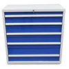 Best price steel metal garage workshop 5 drawers storage tool cabinet