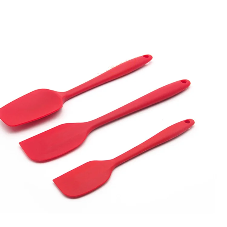 Heat-resistant Silicone Rubber Cooking Utensils 3 Piece Spatulas ...