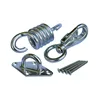 Hammock Chair Spring Swivel Kit Hammock Chair Hanging Kit Stainless Steel 500 LB Capacity Suspension Ceiling Hooks Swivel Hook