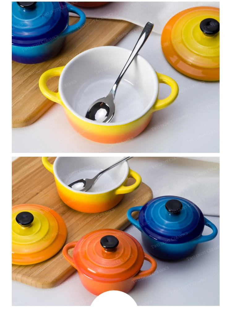 China cast iron colorful enamel casserole pot stewpot