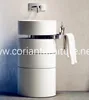 Acrylic solid surface round bathroom wash stand