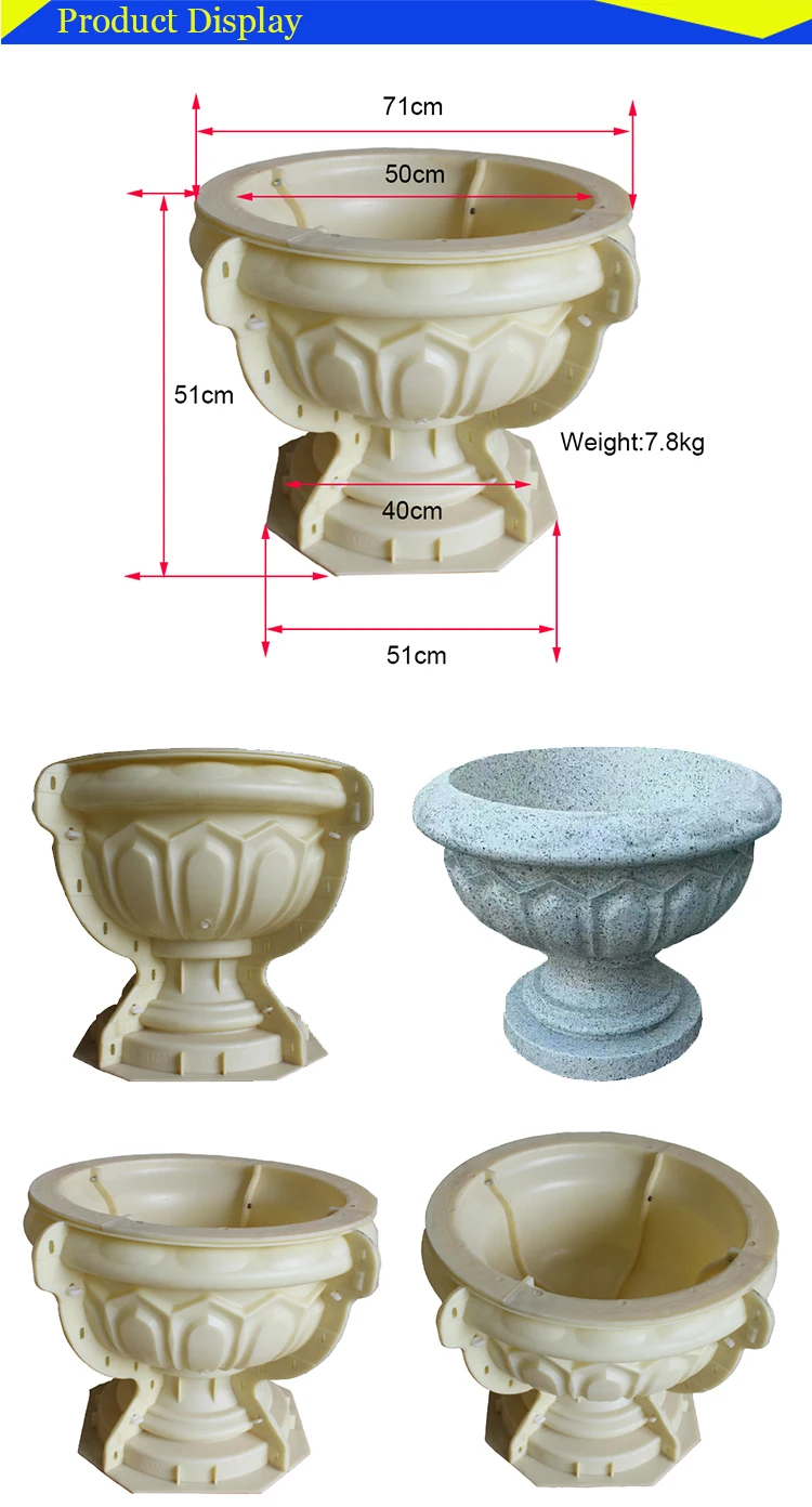 Plastic Injection Concrete Flower Pot Molds For Sale - Buy Bonsai Pot ...