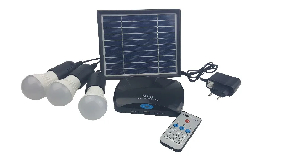 2017 trending products mini solar cell price with 3pcs 3w led light