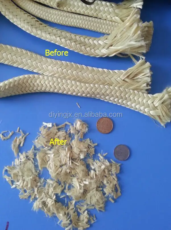 Kevlar ,Pmia ,AFRP, Basalt Roving Fibre,Textile ,Arcelone, Artificial,Jute Yarn,Carpet,Human Hair Cutting Chopping Machine 