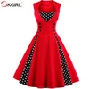 Alibaba clothing manufacturer red color knee tea length boutique party dresses for sexy mature ladies celebration