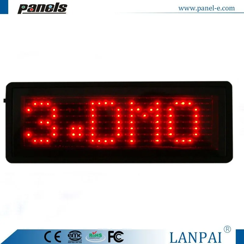 Mini Led Name Badge Hot Selling Led Price Tags With Red Chip Tube Buy