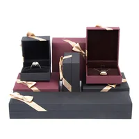 

Black Jewelry Box Customer LOGO Bracelet Tie Cardboard Jewelry Box