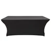 Good quality custom logo stretch black table cloth waterproof