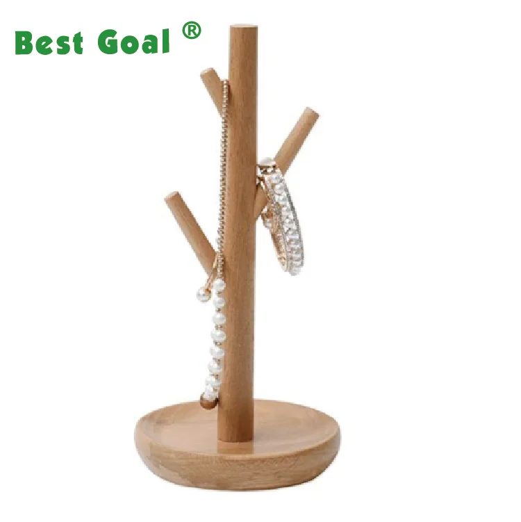 Wooden Jewellery Tree Stand Wood Jewellery Tree Display Wood Ring