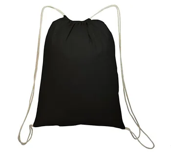 drawstring cotton backpack