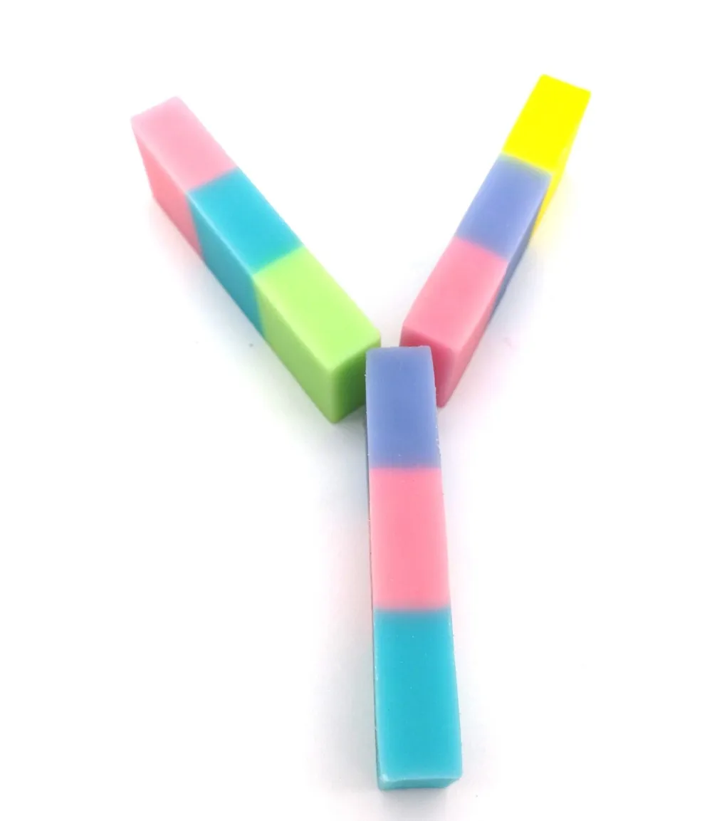 Fashion 3 Colors Pvc Safe Eraser For Students Pencil Eraser Buy 3