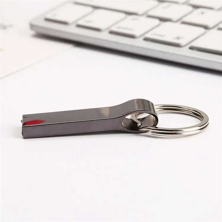 high quality 285 metal 8gb 16gb 32gb laser engrave/skin print logo key ring USB flash pendrive - ANKUX.COM
