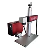 desktop 20w/30w/50w fiber laser marking machine for rings, metal, stainless steel with rotary