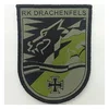 customized hockey team logo woven keychain ice hockey club 3d self adhesive gift woven patch