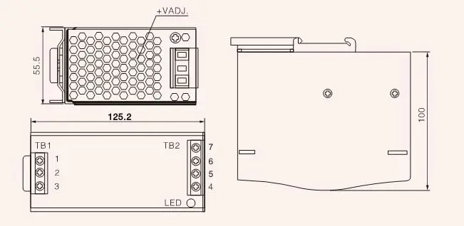 Fabricante DR-75-24 75W 24V fuente de alimentaci&oacute;n de conmutaci&oacute;n de riel din