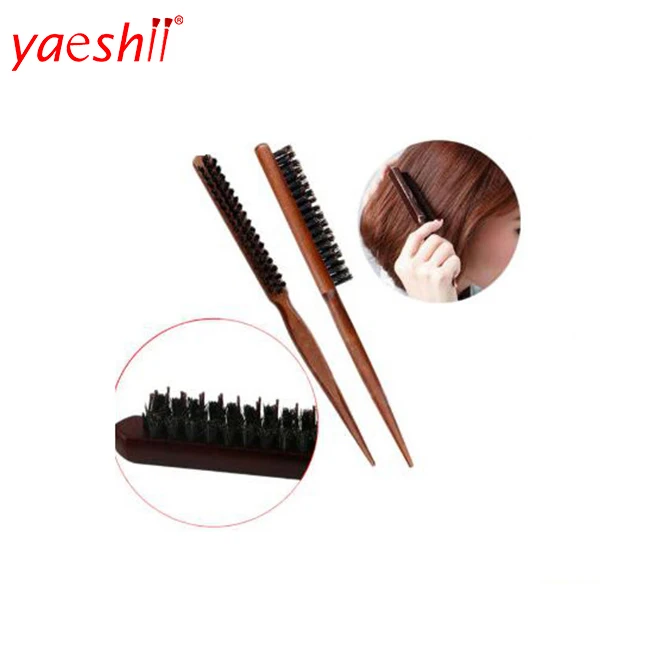 

yaeshii hot sell good quality custom plastic teasing comb brush, Customized color