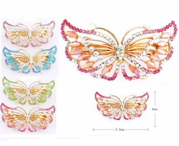 diamond butterfly hair clip