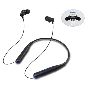 Wireless Waterproof Magnetic Neckband Bluetooth Earphones