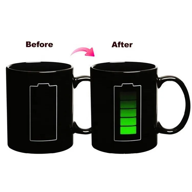 

11oz 3d Travel Porcelain Coffee Mug Custom Magic Mug Ceramic Sublimation Blanks Color Changing Cups