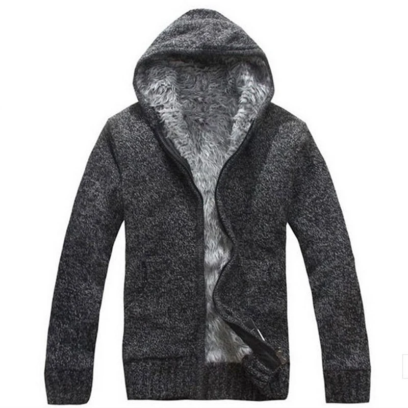 Custom 2019 Fur Inside Thick Winter Warm Hoodies For Men's Fashion ...