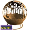 OEM manufacturer wood burning iron steel metal fire globe