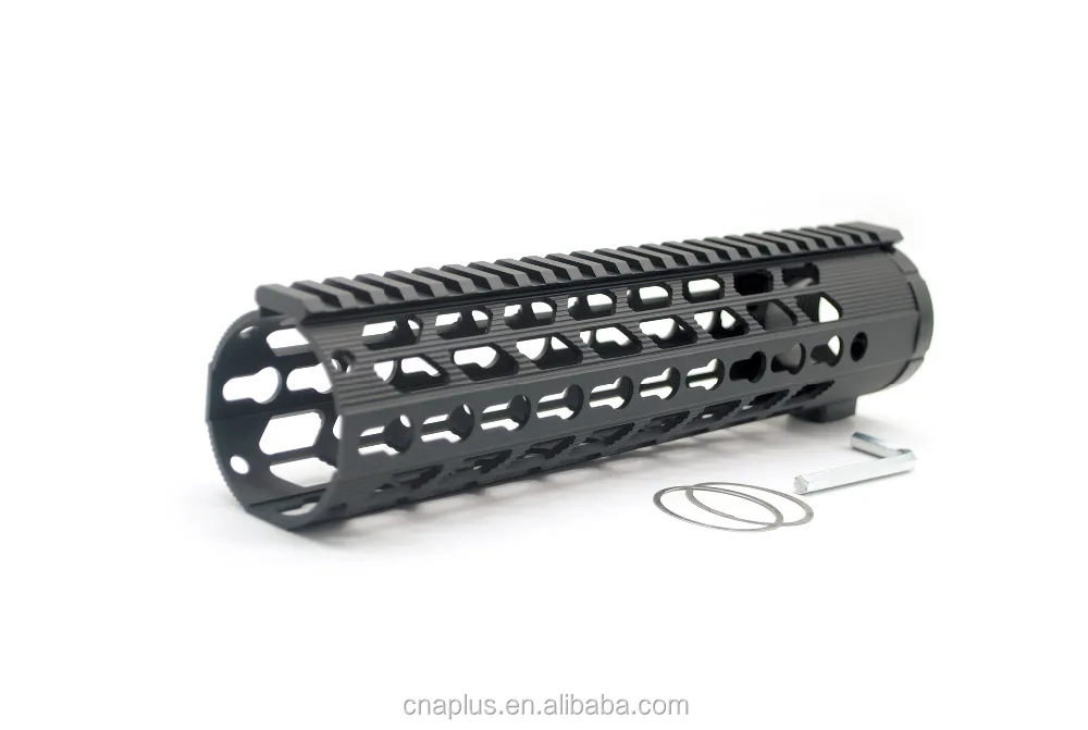 
Black 10 Inches Ultralight Free Float Keymod Handguard for .308/7.62 Rifle with Rail Mount System fits AR-10 and LR_308 