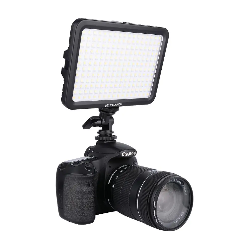 

YELANGU LED204 Camera Light Video Shootng Photographic Light with Bi-color and Stepless Dimming for Dslr