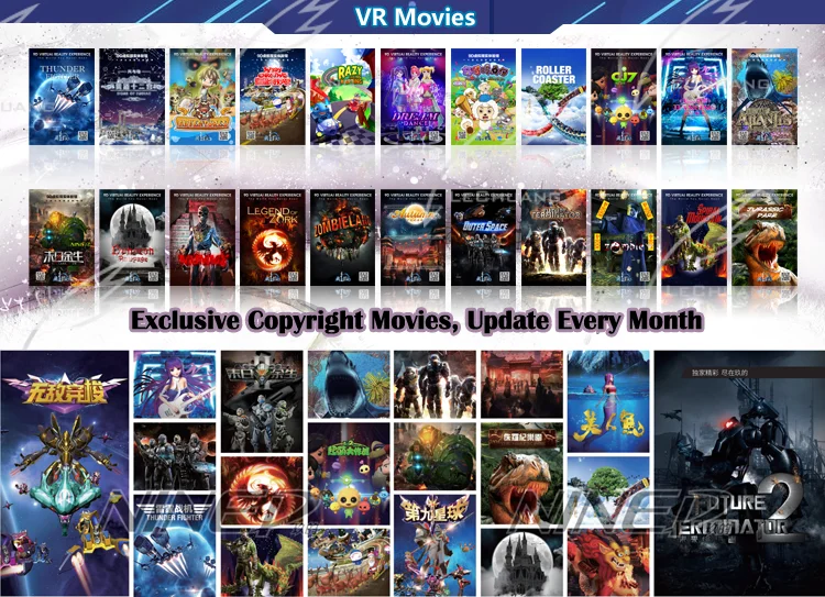 Interactive Game 3Dof Electric Dynamic Virtual Reality 9D VR Simulator Arcade Games Machines