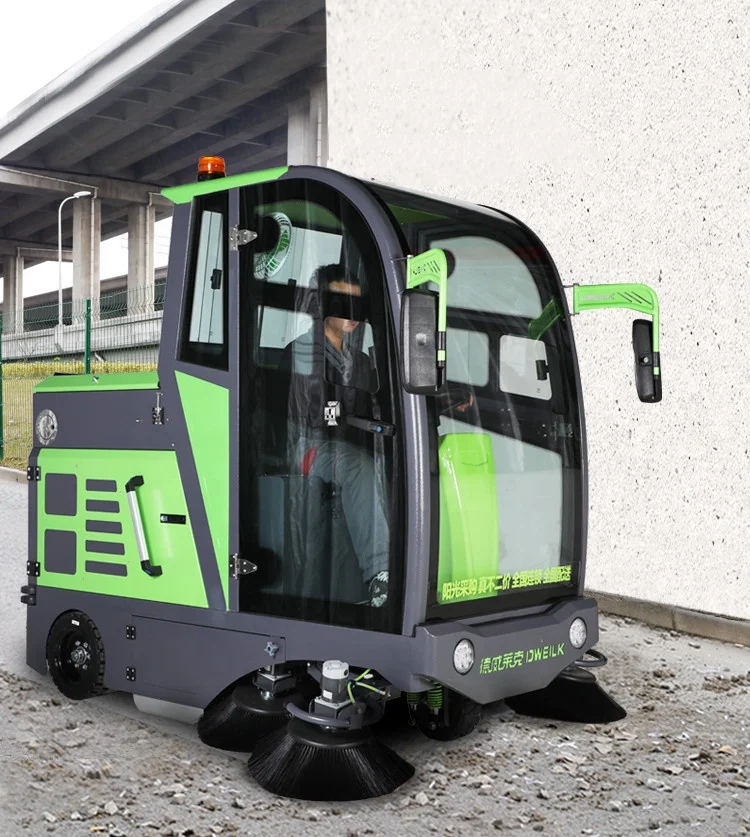 Parking Lot Sweepers Industrial Electric Vacuum Street Sweeper Truck Compact Battery Powered