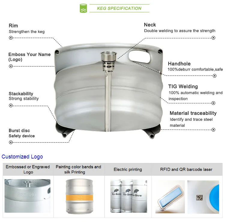 china supplier empty  barril cerveza home brew beer keg 10 Liter keg
