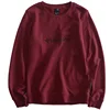 custom pullover crewneck 100% cotton mens sweatshirt embroidery logo design