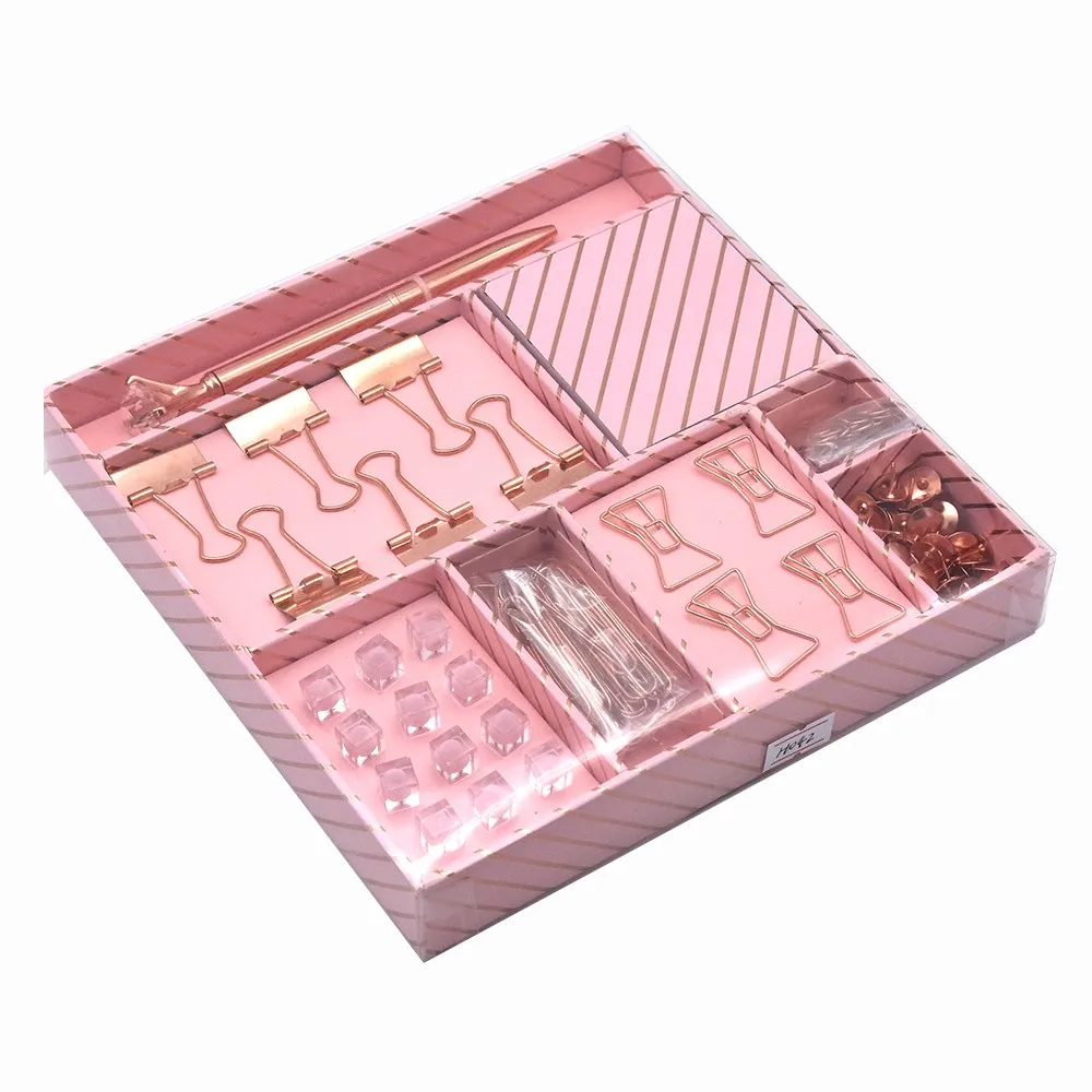 Korean School Supplies For Kids Custom Design 4pcs Stationery Gift Set