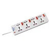 Hot Sale 4 Way Universal Multi Electrical Individual Switches Extension Socket