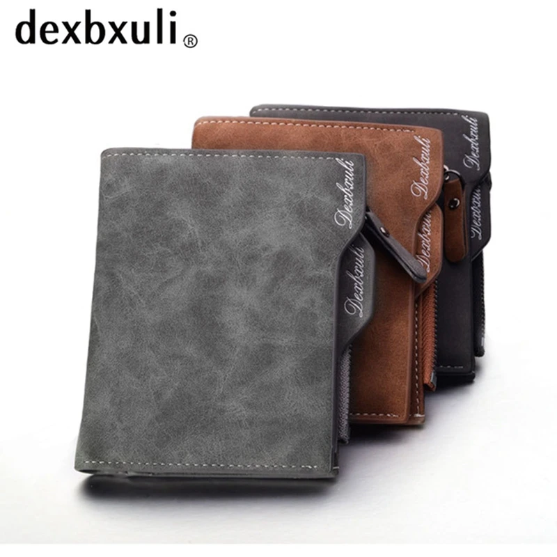 

Dexbxuli Brand Matte Wallet Men Leather Wallet With Removable Card Slots Multifunction Men Wallet Purse Male Clutch Top Quality, 3 colors