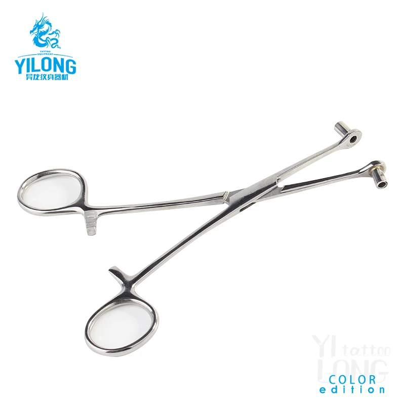 Yilong 316L Stainless steel  Surgical S/S Septum Body Piercing Tools Plier Tattoo Accessories