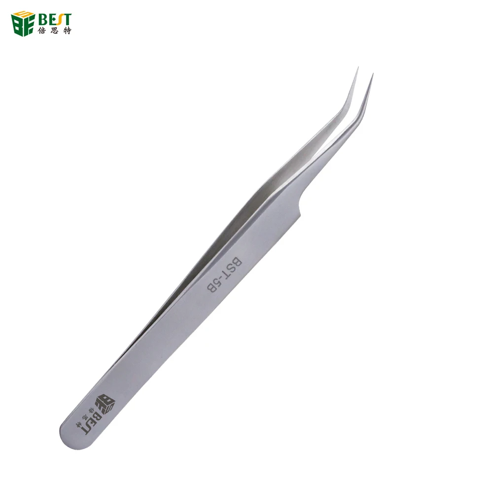 

3D 6D Volume Eyelash Extension Tools Super Fine Pointed Curved Eyelash Tweezers Private Label