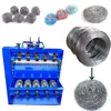 Hot selling metal wire mesh scourer making machine/ stainless steel pot scourer machine