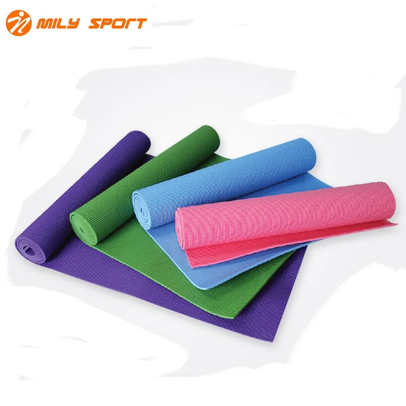 

High Density eco-friendly non-slip PVC Yoga Mat 6mm Custom Logo, Black;blue;pink;grey;yellow and ect