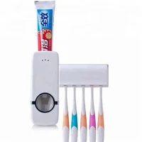 

2018 New Best Sellers Products Touch Me Auto Automatic Toothpaste Dispenser with Toothbrush Holder and Tooth Brush